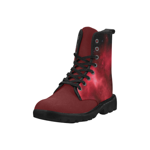 red galaxy Martin Boots for Women (Black) (Model 1203H)