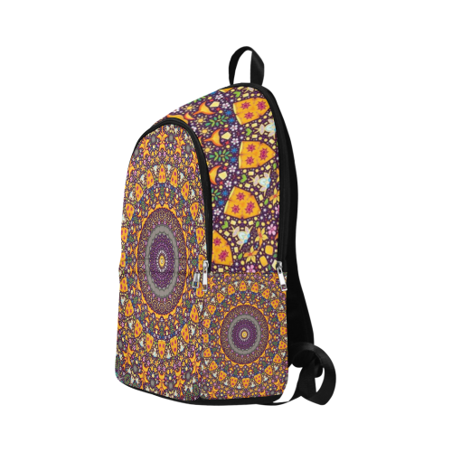 Woke Mayan Sun Spirit Rave Festival Fabric Backpack for Adult (Model 1659)