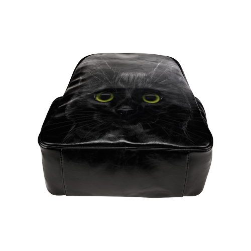 Black Cat Multi-Pockets Backpack (Model 1636)