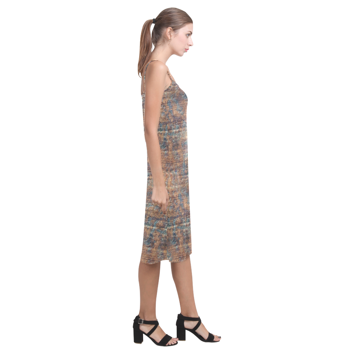 Cord Pattern by K.Merske Alcestis Slip Dress (Model D05)