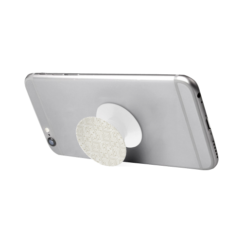 White 3D Geometric Pattern Air Smart Phone Holder