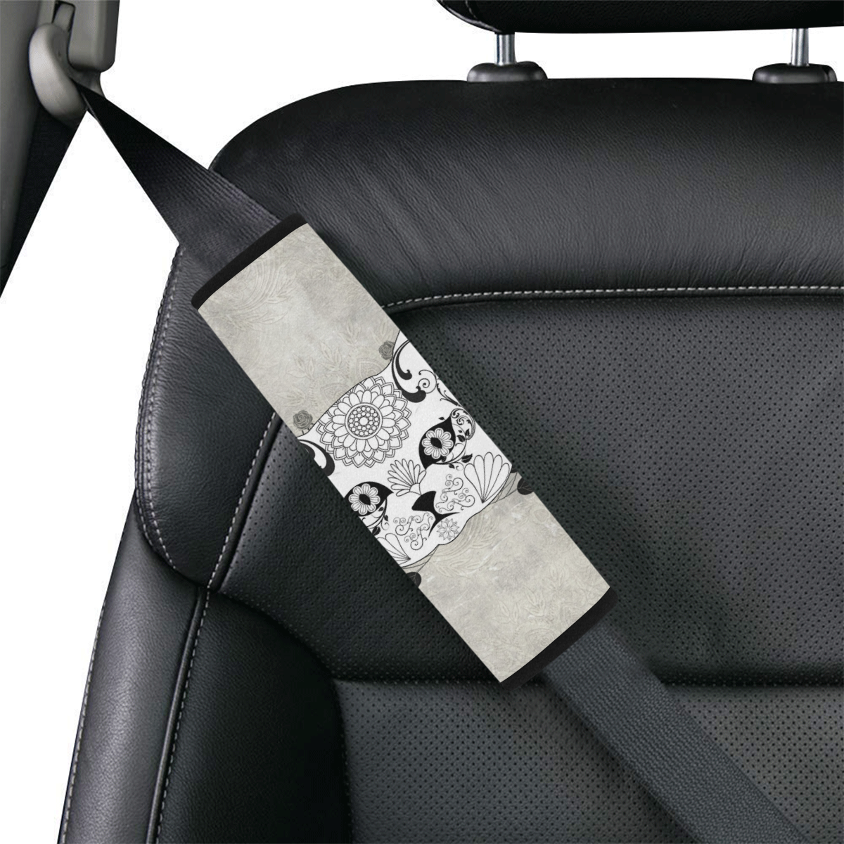 Wonderful sugar cat skull Car Seat Belt Cover 7''x8.5''