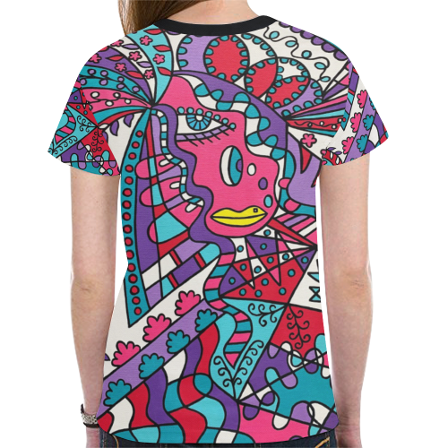 Tickle New All Over Print T-shirt for Women (Model T45)