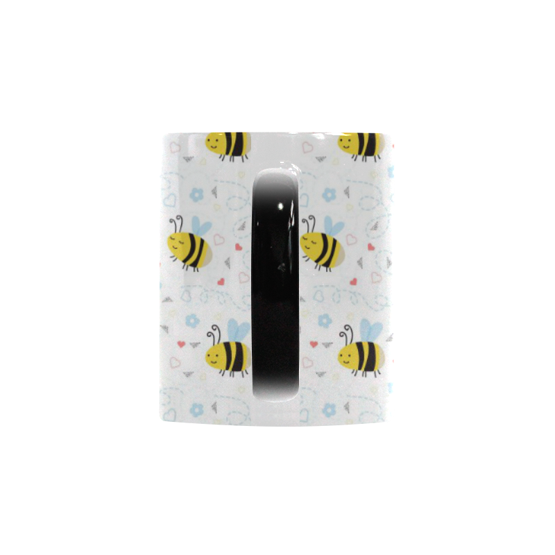 Cute Bee Pattern Custom Morphing Mug