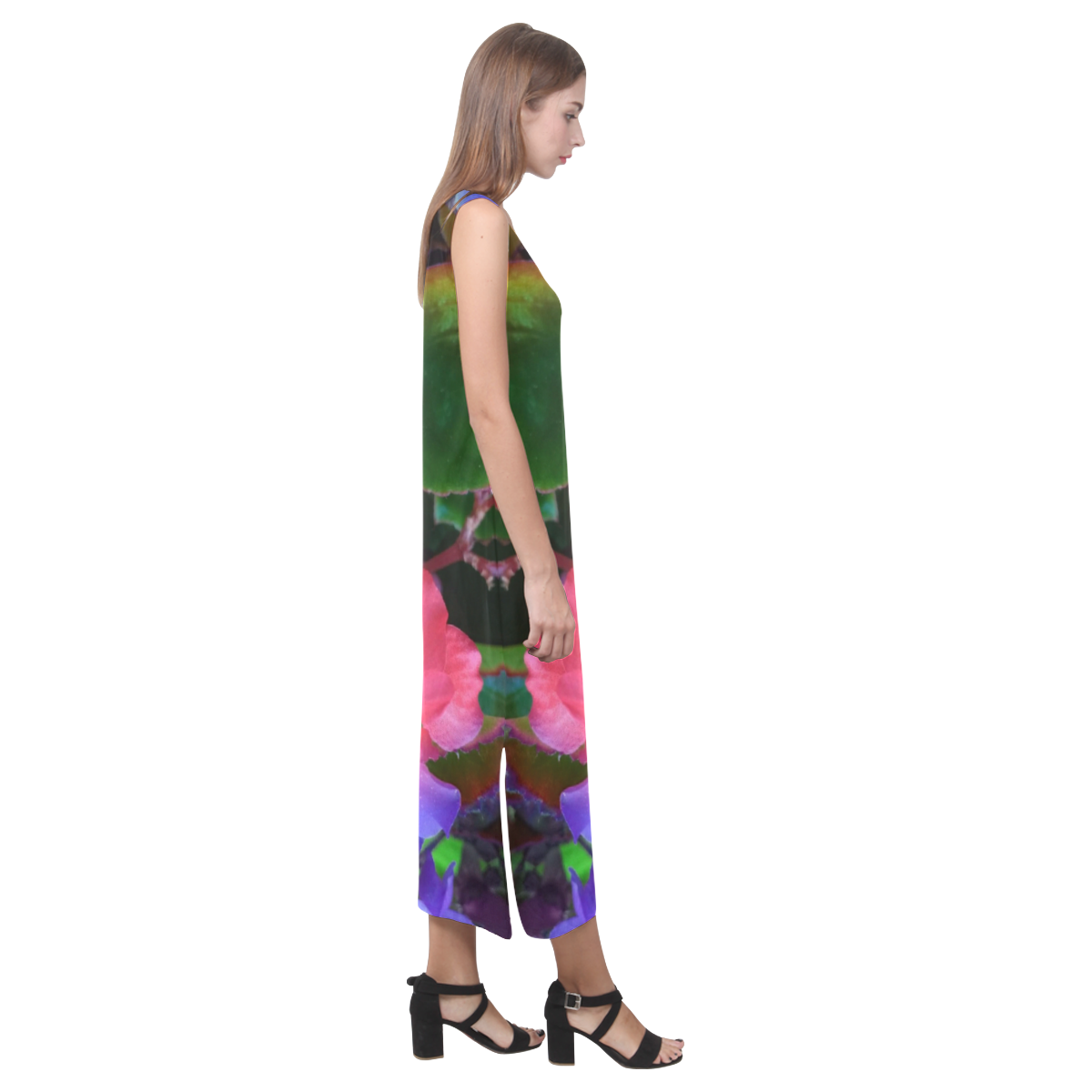 Digital1 Phaedra Sleeveless Open Fork Long Dress (Model D08)