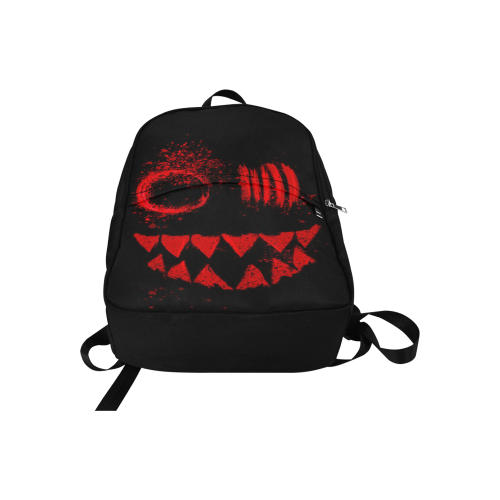 Woke Red Rave Monster Festival Fabric Backpack for Adult (Model 1659)