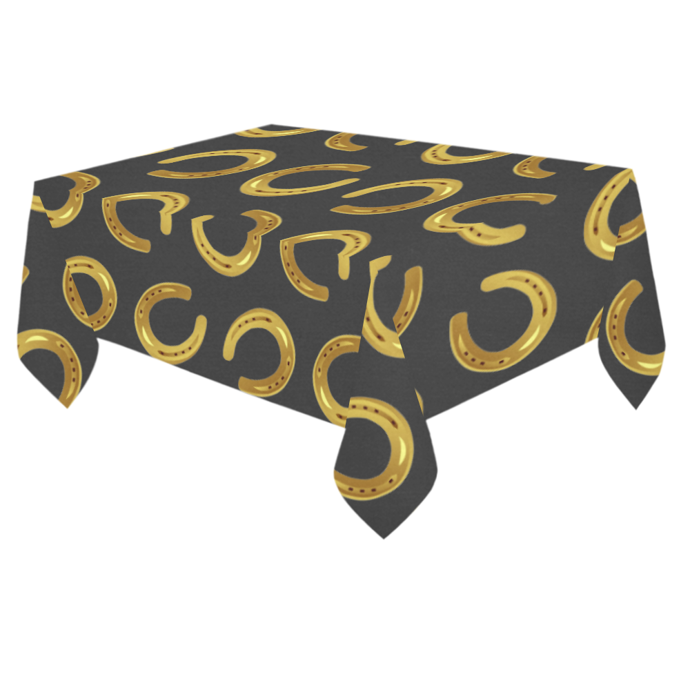 Golden horseshoe Cotton Linen Tablecloth 60"x 84"