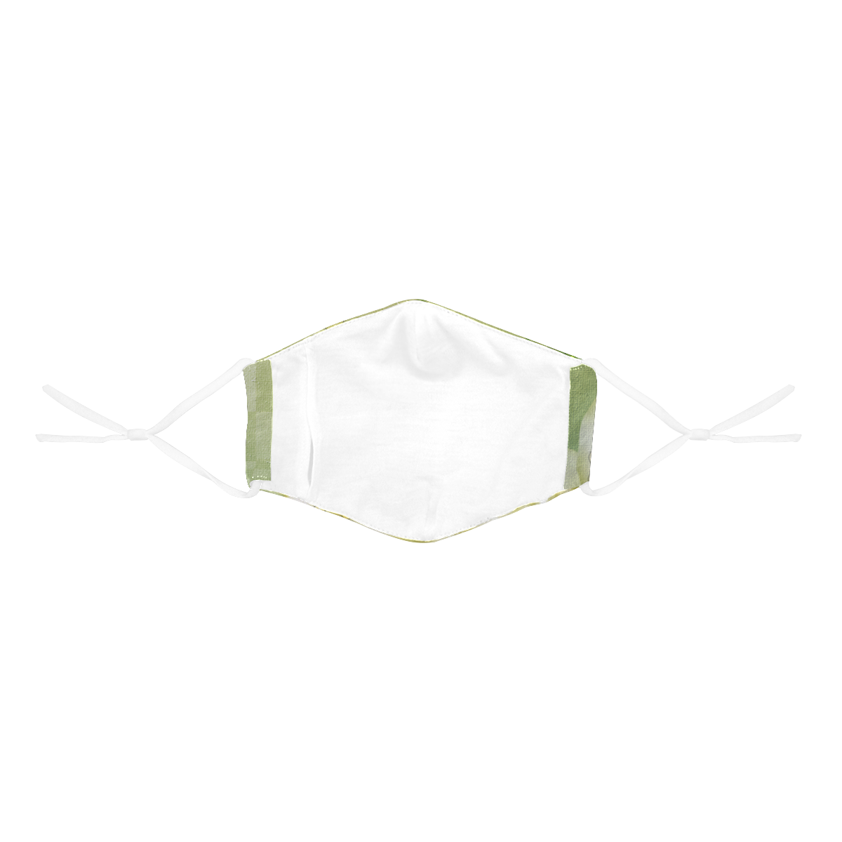 Beautiful soft green roses 3D Mouth Mask with Drawstring (60 Filters Included) (Model M04) (Non-medical Products)