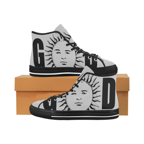 GOD Men Retros Light Grey & Black Vancouver H Men's Canvas Shoes/Large (1013-1)