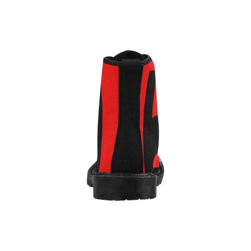 black ivolve in red Martin Boots for Women (Black) (Model 1203H)