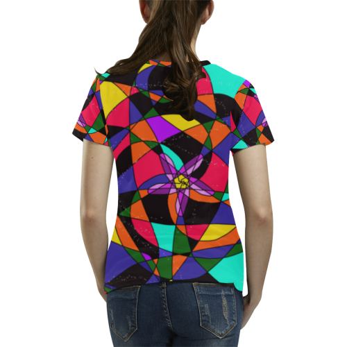 Abstract Design S 2020 All Over Print T-Shirt for Women (USA Size) (Model T40)