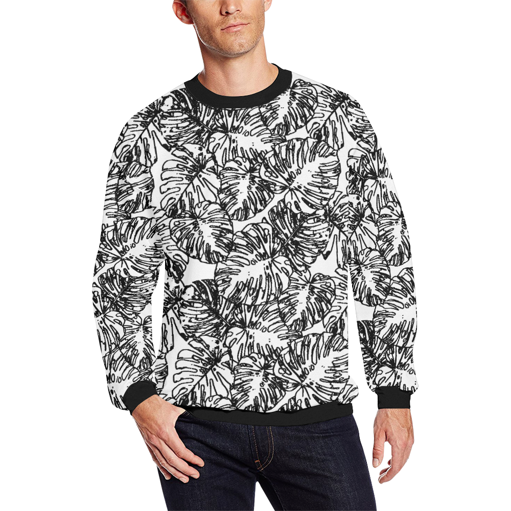 cp hope out Men's Oversized Fleece Crew Sweatshirt (Model H18)
