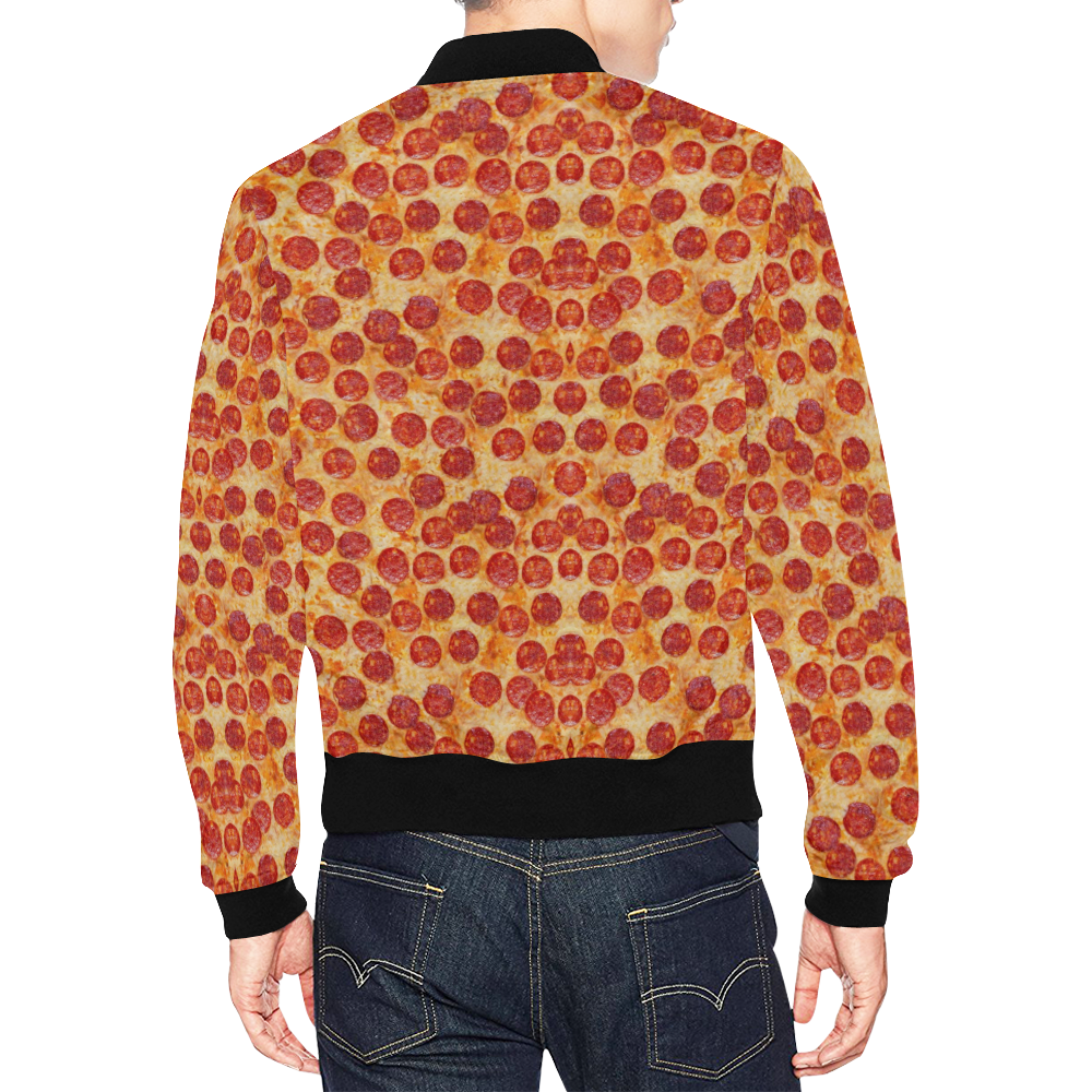 Pizza by Artdream All Over Print Bomber Jacket for Men (Model H19)