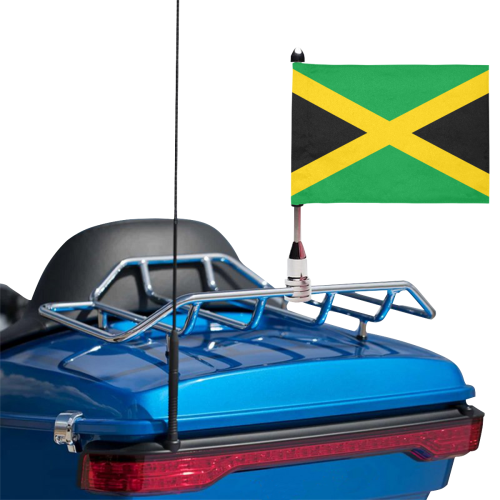 Jamaica Motorcycle Flag (Twin Sides)