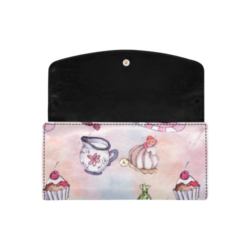 Coffee and sweeets Women's Flap Wallet (Model 1707)