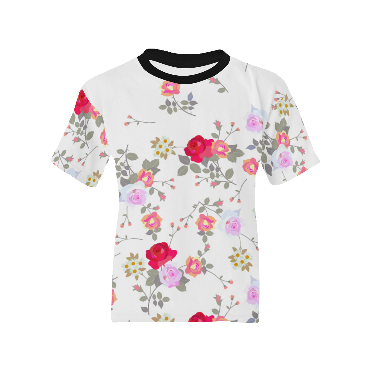 Flower Pattern Kids' All Over Print T-shirt (Model T65)