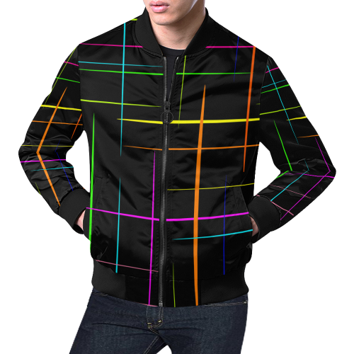 colorhappens All Over Print Bomber Jacket for Men/Large Size (Model H19)