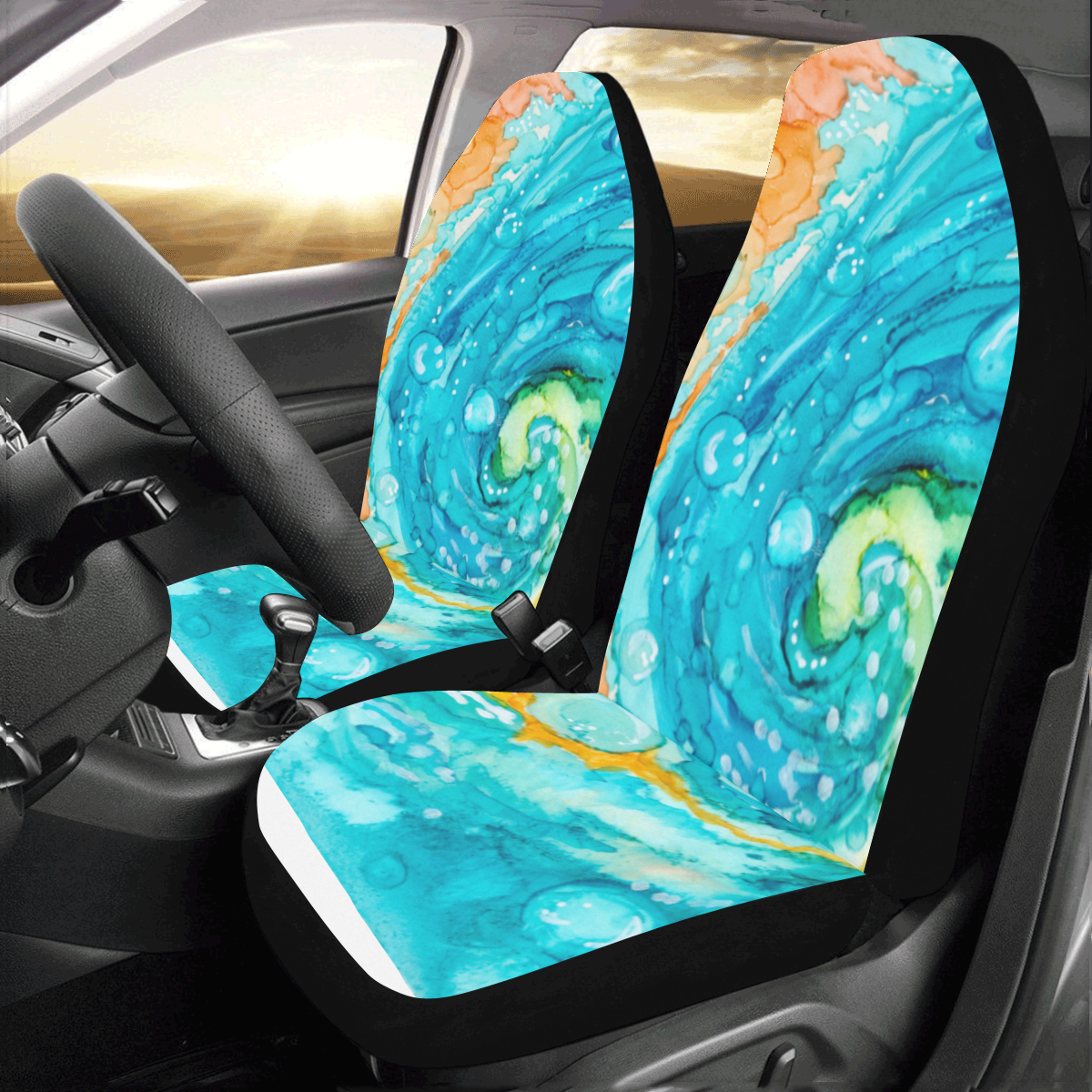 Surfs Up Car Seat Covers Car Seat Covers (Set of 2)