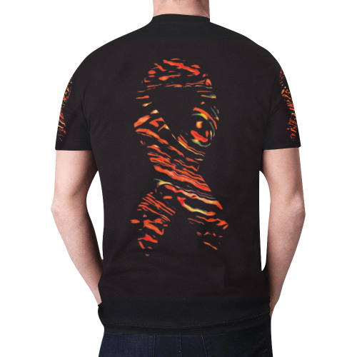 mens_orange_warrior New All Over Print T-shirt for Men (Model T45)