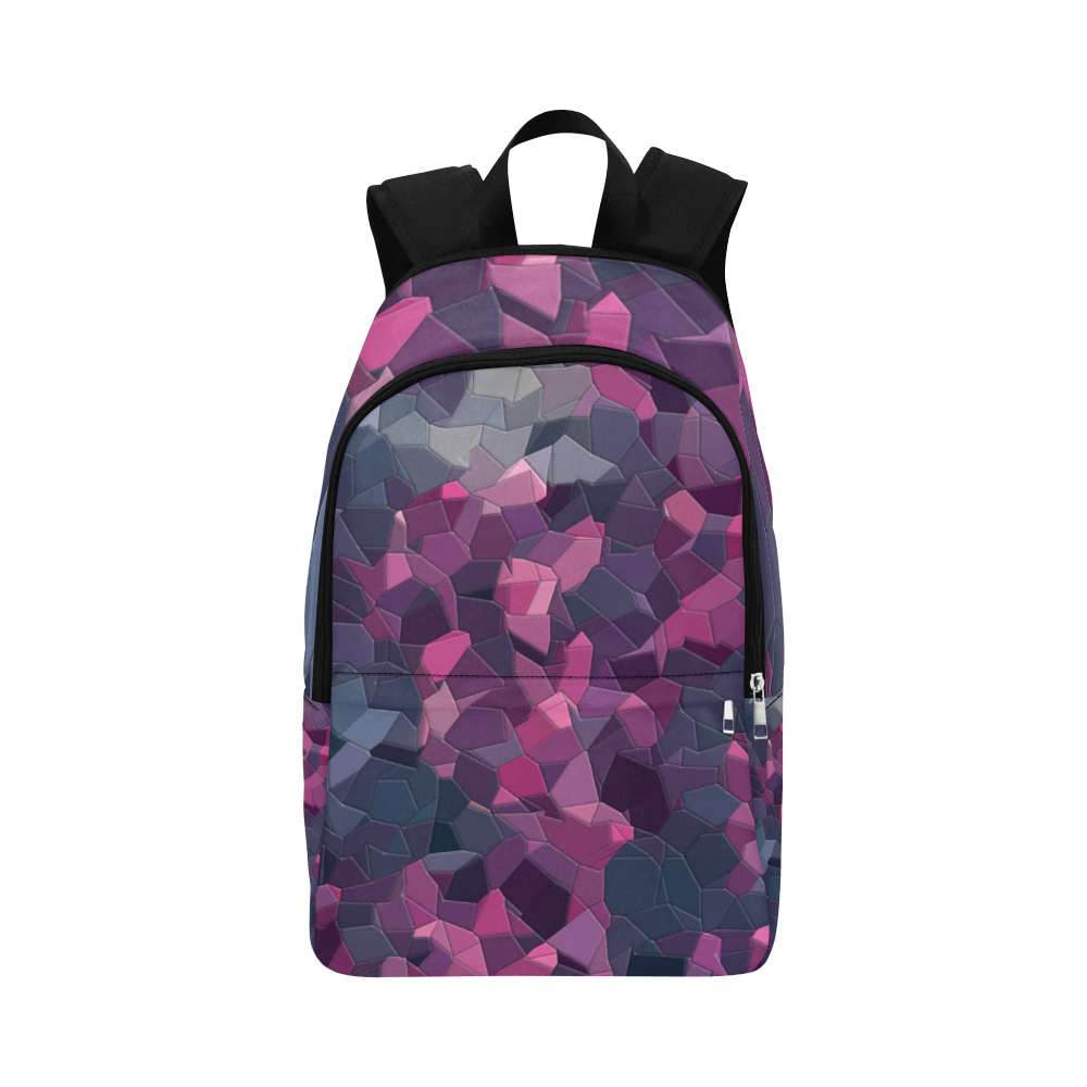 purple pink magenta mosaic #purple Fabric Backpack for Adult (Model 1659)