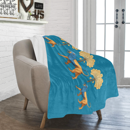 Lion of Mesopotamia Ultra-Soft Micro Fleece Blanket 40"x50"