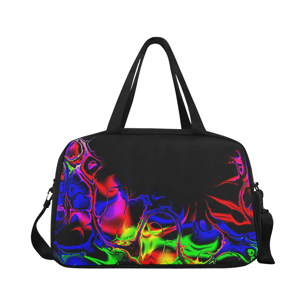 Abstract glowing 02 Fitness Handbag (Model 1671)