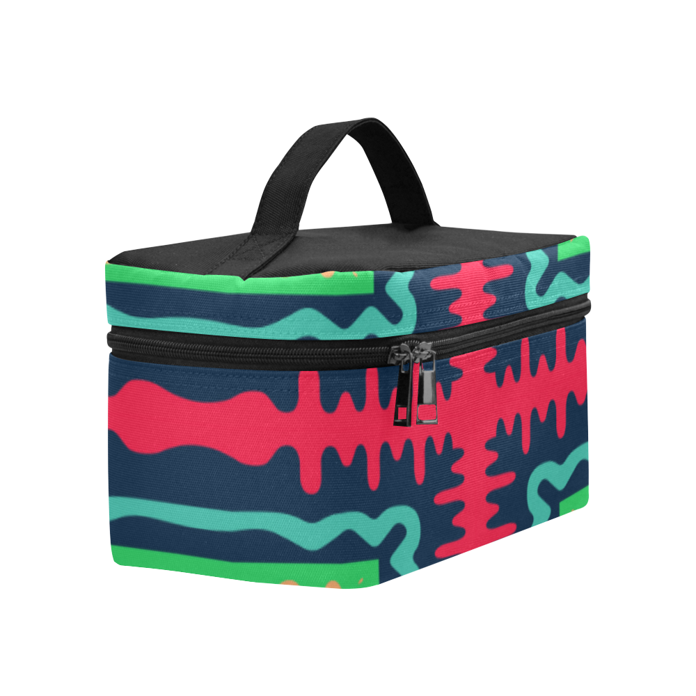 Waves in retro colors Lunch Bag/Large (Model 1658)