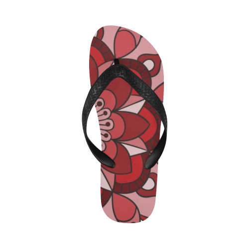 MANDALA HIBISCUS BEAUTY Flip Flops for Men/Women (Model 040)