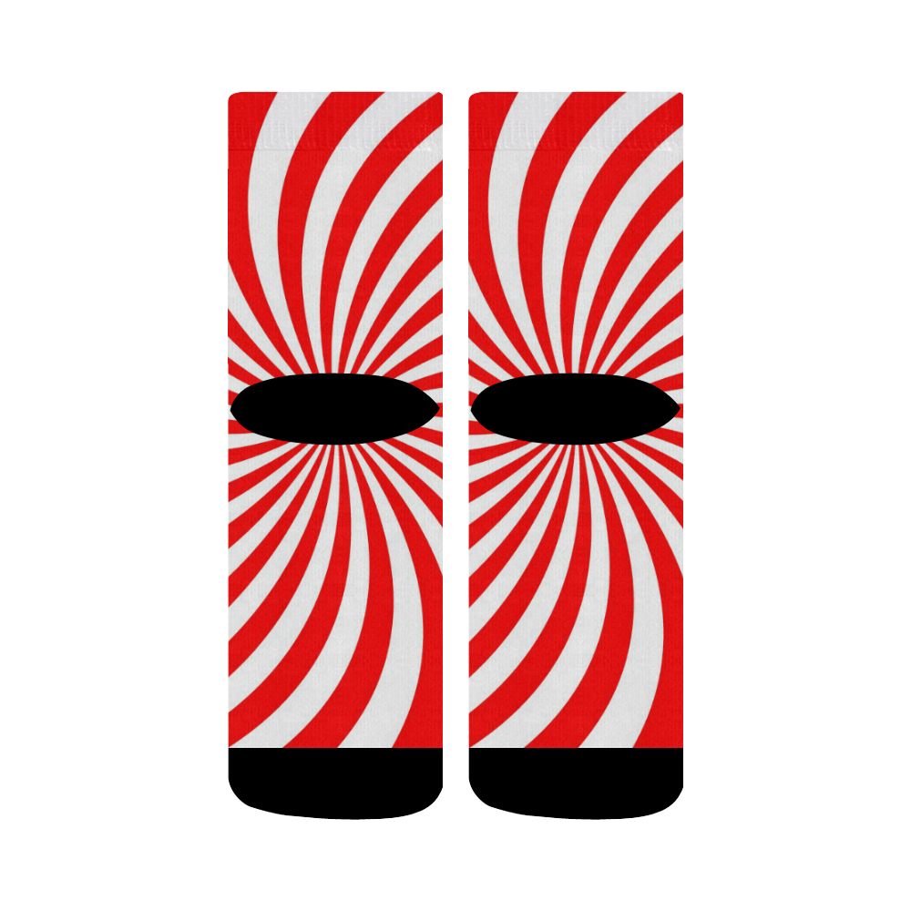 PEPPERMINT TUESDAY SWIRL Crew Socks