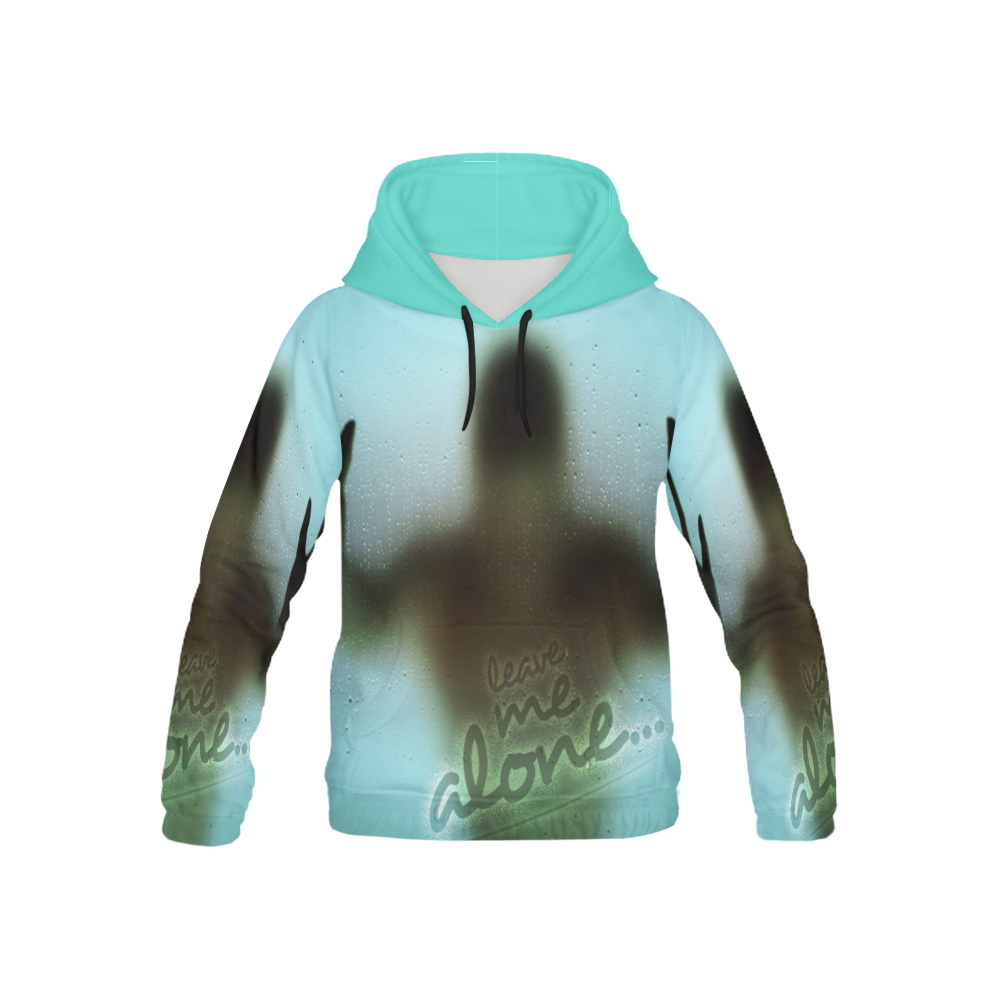 Leave Me Alone All Over Print Hoodie for Kid (USA Size) (Model H13)