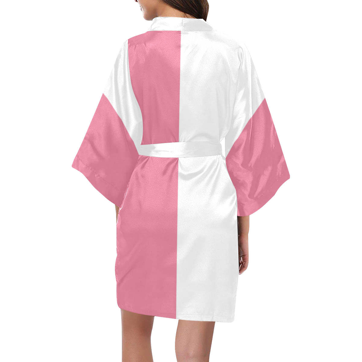 Pink Flower Kimono Robe