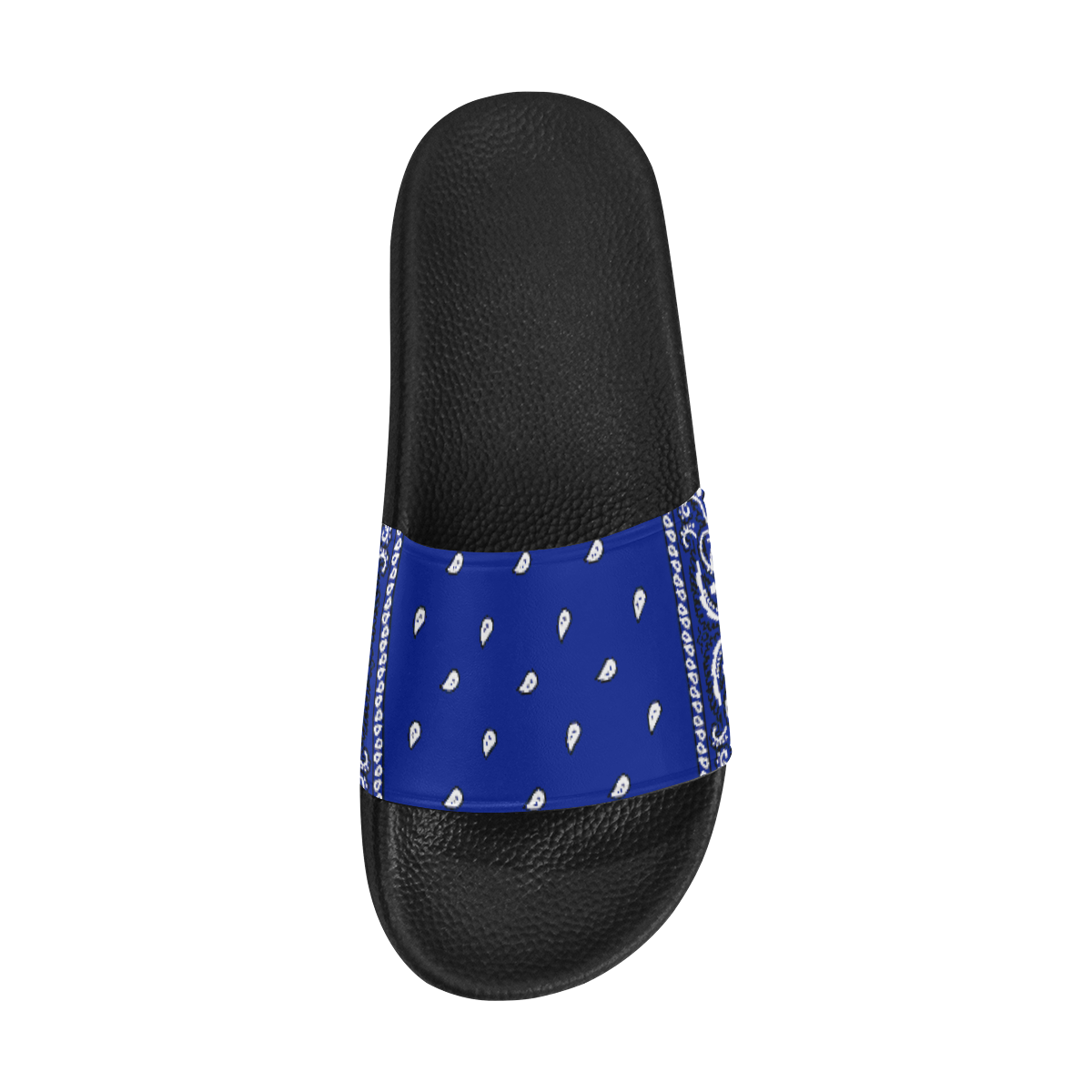 KERCHIEF PATTERN BLUE Women's Slide Sandals (Model 057)