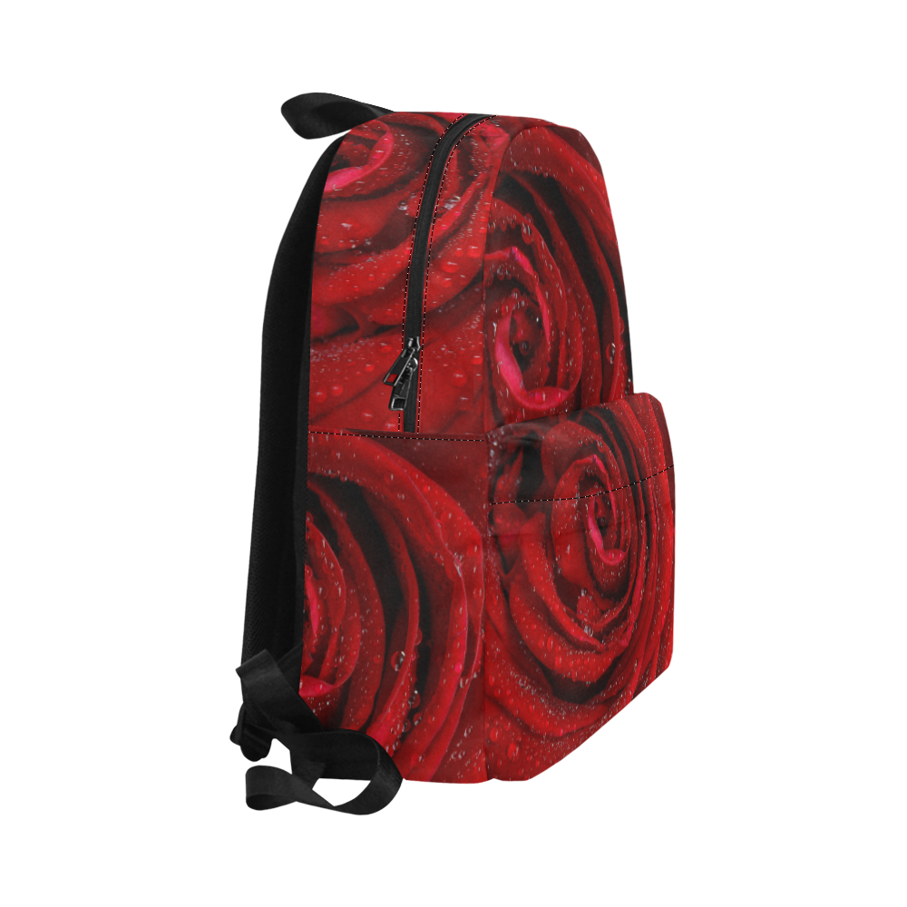 Red rosa Unisex Classic Backpack (Model 1673)