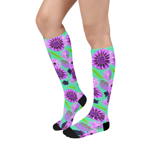 Australiana pattern over calf socks Over-The-Calf Socks
