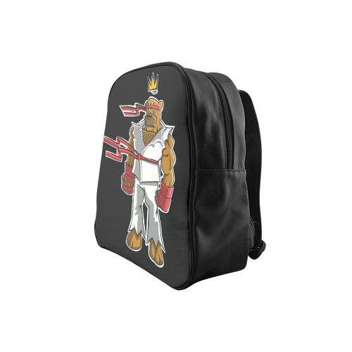 KUNG FU TED School Backpack (Model 1601)(Small)