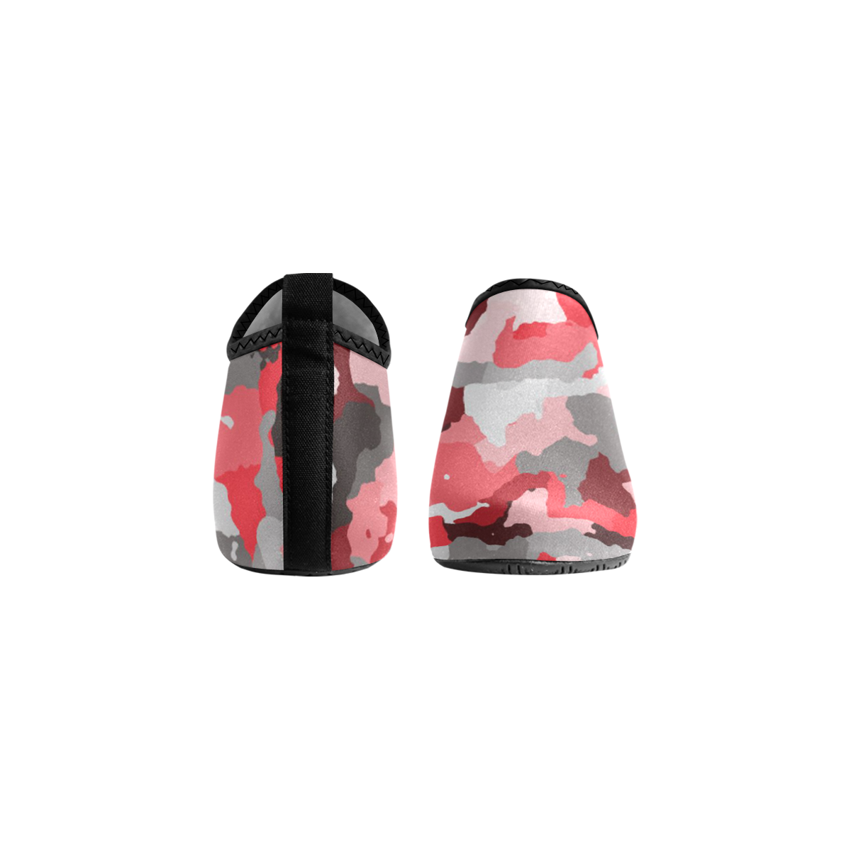 camouflage red,black Women's Slip-On Water Shoes (Model 056)
