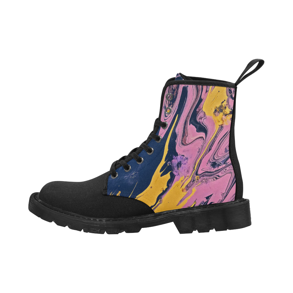 YBP Martin Boots for Men (Black) (Model 1203H)