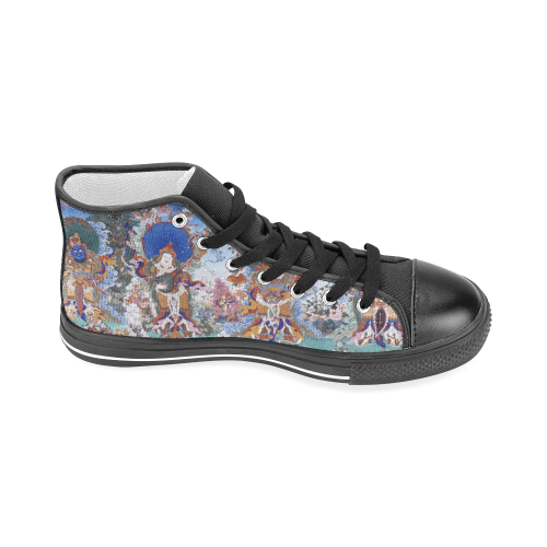 Four Heavenly Kings, by Ivan Venerucci Italian Style Men’s Classic High Top Canvas Shoes (Model 017)