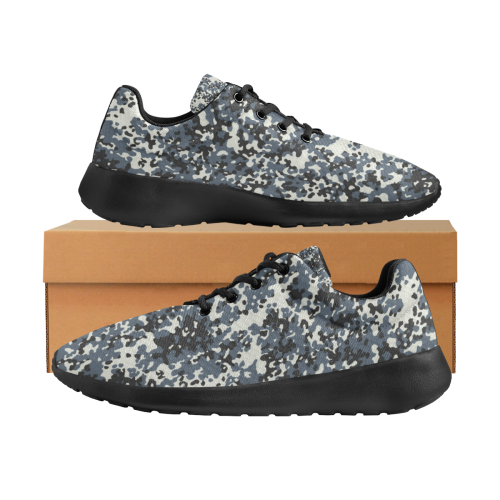Urban City Black/Gray Digital Camouflage Men's Athletic Shoes (Model 0200)