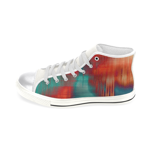 lines Women's Classic High Top Canvas Shoes (Model 017)