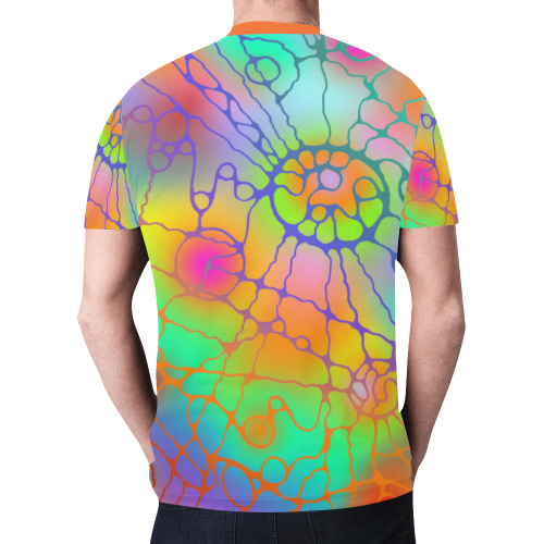 Spirit Healing Art - Neurographic 3 New All Over Print T-shirt for Men (Model T45)