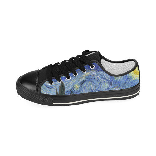 Starry Night Vans Women's Classic Canvas Shoes (Model 018)
