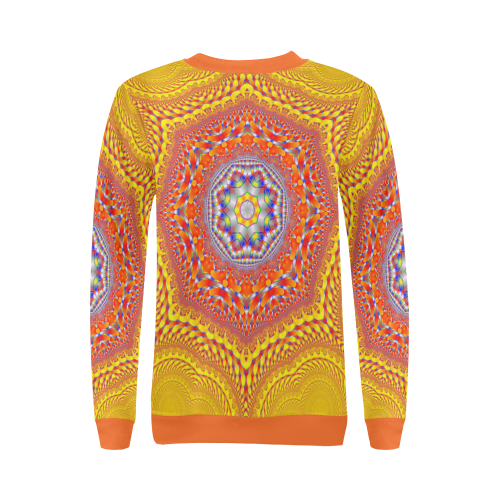 Face to Face All Over Print Crewneck Sweatshirt for Women (Model H18)