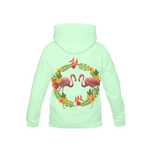 Tropical FLamingo All Over Print Hoodie for Kid (USA Size) (Model H13)