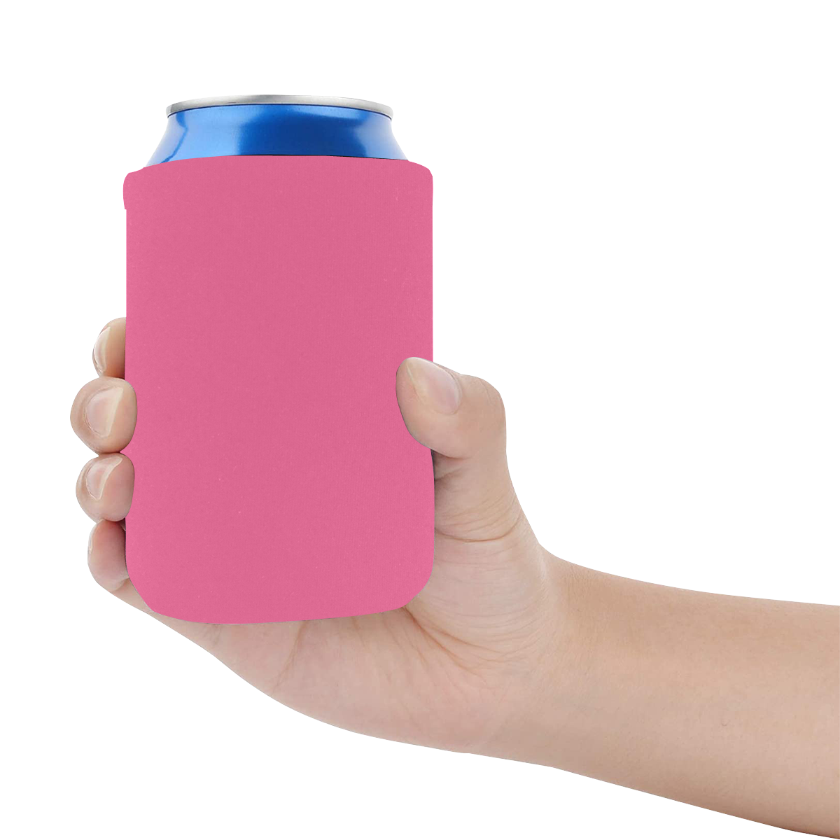 color French pink Neoprene Can Cooler 4" x 2.7" dia.