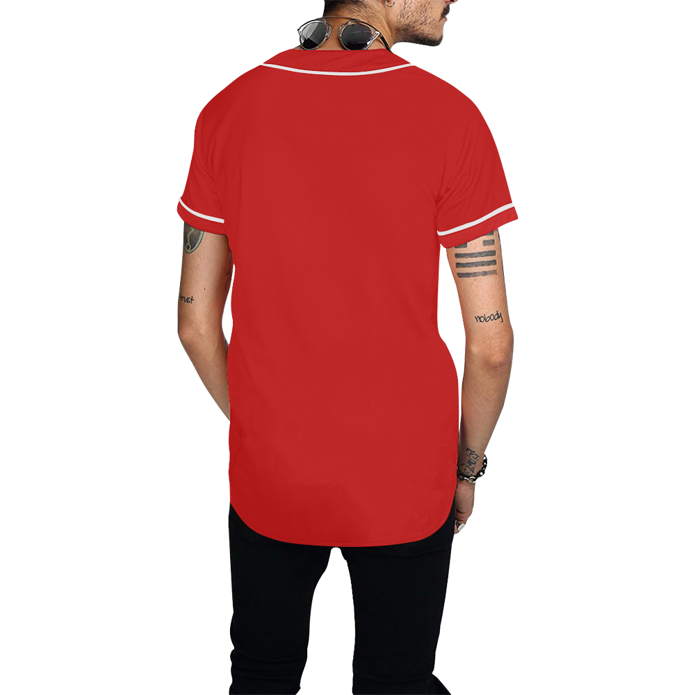 SFT red Baseball T Show out All Over Print Baseball Jersey for Men (Model T50)