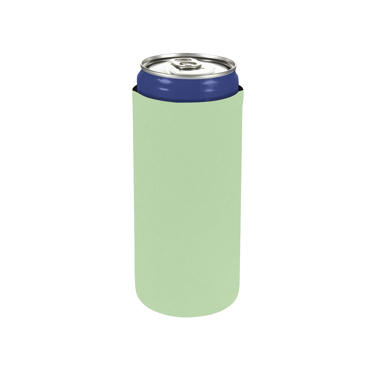 color tea green Neoprene Can Cooler 5" x 2.3" dia.