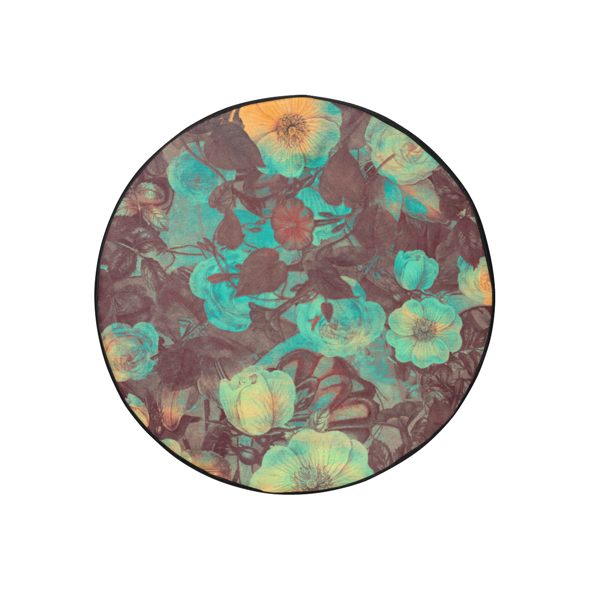 flowers #flowers #pattern 30 Inch Spare Tire Cover