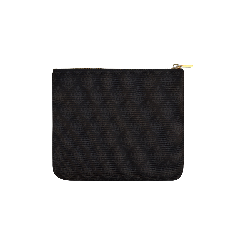 Black on Black Pattern Carry-All Pouch 6''x5''