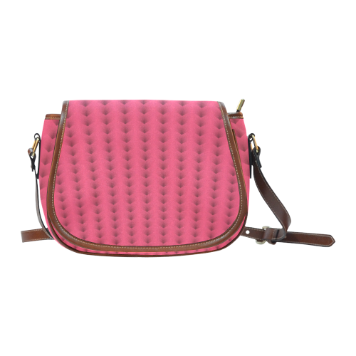 Nova Julia Neon Pink Ring Stalks Saddle Bag/Large (Model 1649)
